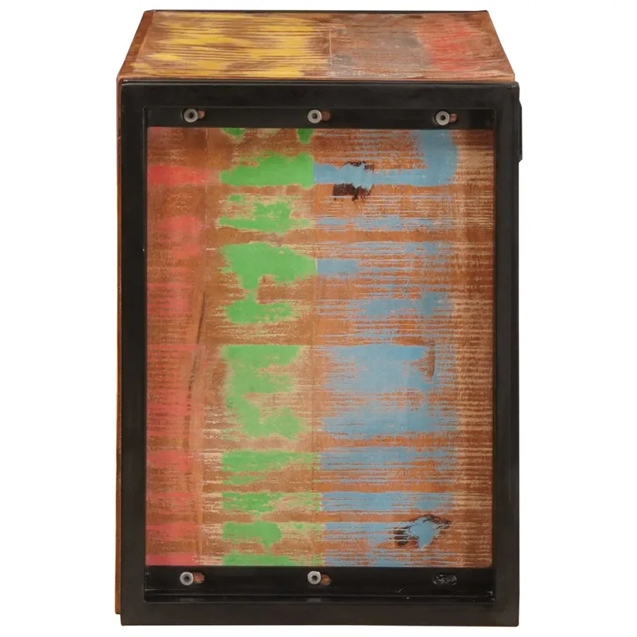 Étagère à vin Marron 80 x 45 x 33 cm Bois récupéré massif - 5