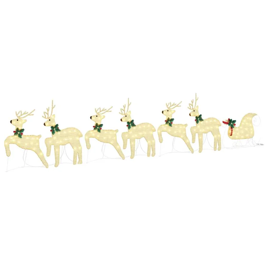 Rennes LED 7 pcs Doré tissu - 2
