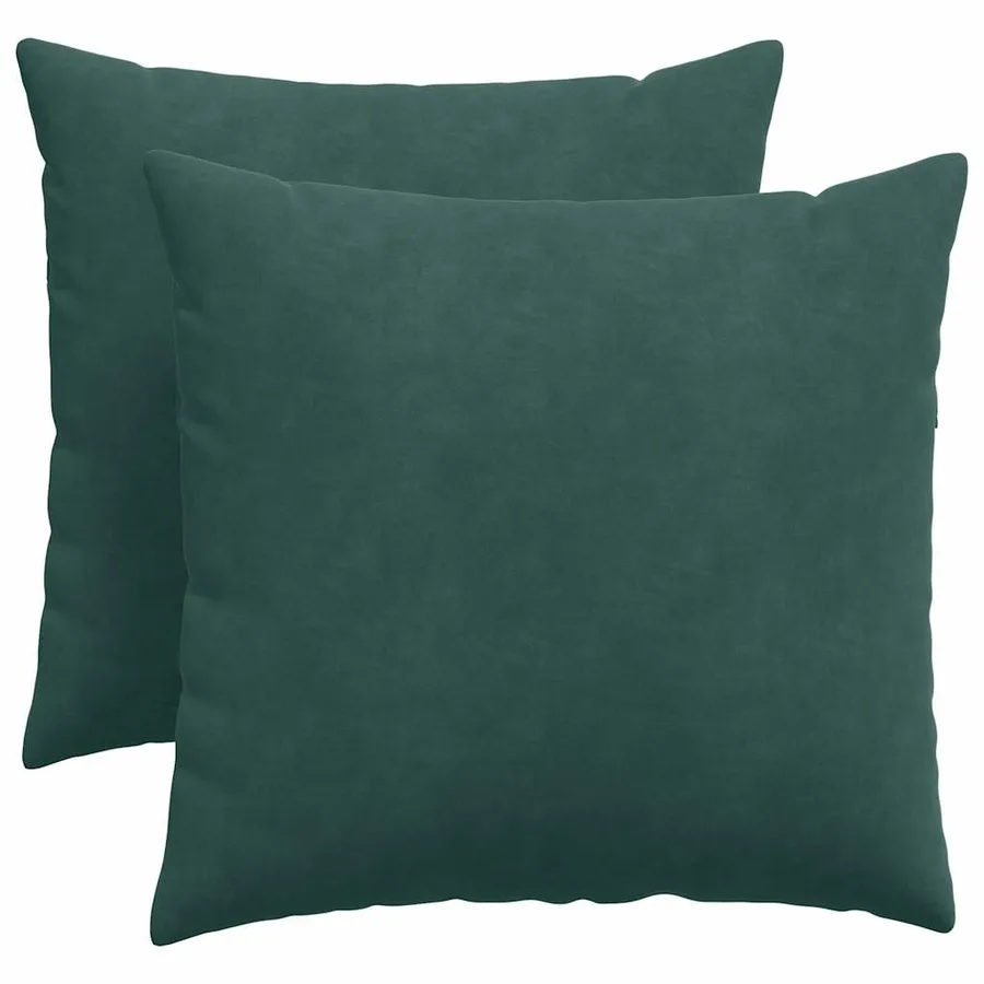 Coussins de canapé 2 pcs Vert foncé 50 x 50 cm - 2