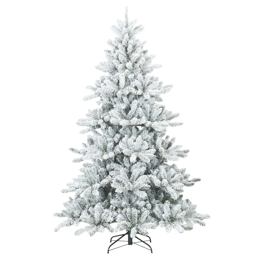 Sapin de Noël artificiel à branches pliantes, duveteux de neige - 3