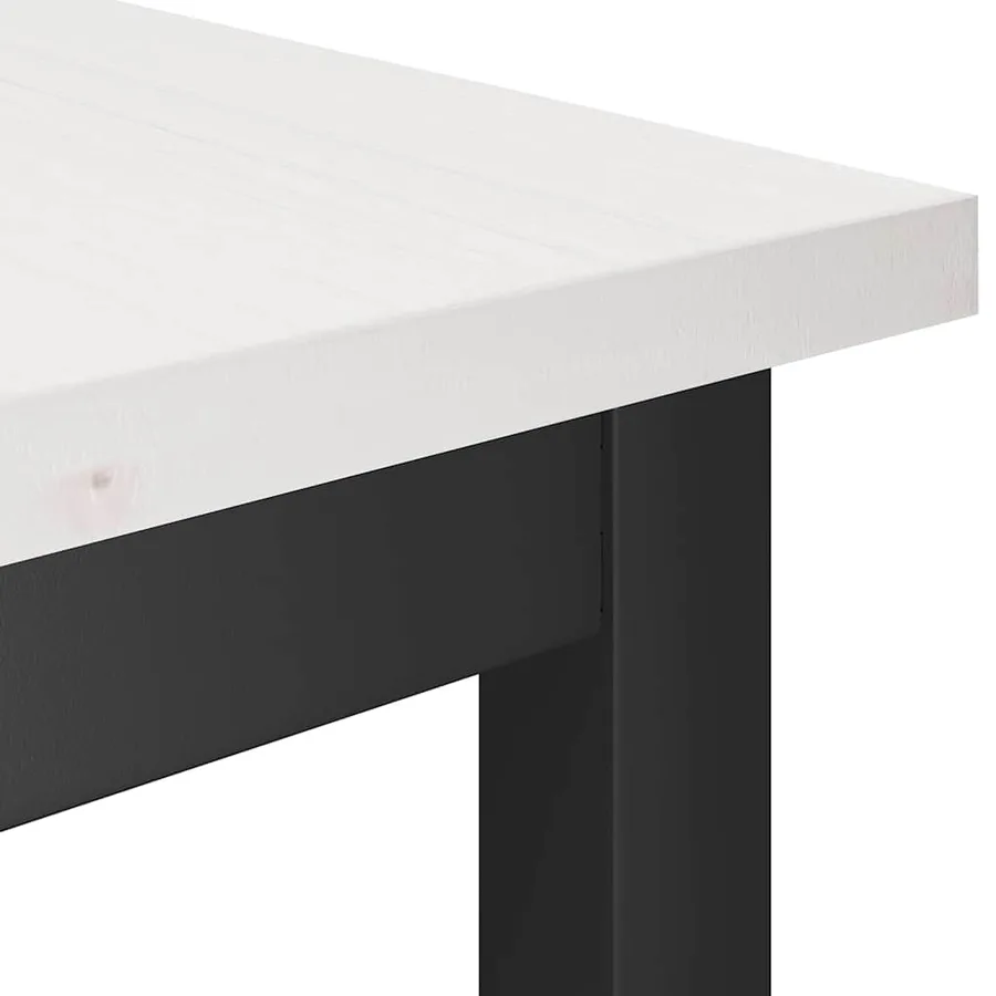 Banc de salle à manger 2 pcs Blanc 100 x 32,5 x 49 cm - 7