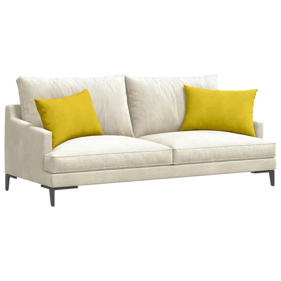 Coussins de canapé 2 pcs Jaune 60 x 40 cm - 3