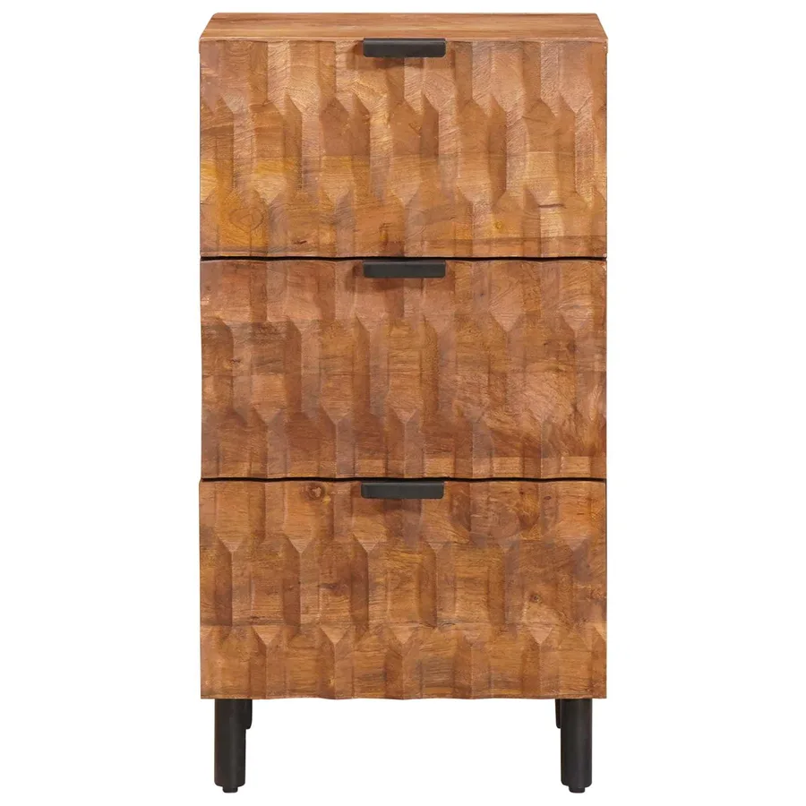 Buffet avec tiroir Finition Acacia Brun 40 x 33 x 75 cm - 3