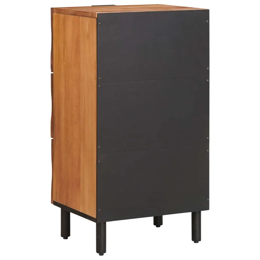 Buffet avec tiroir Finition Acacia Brun 40 x 33 x 75 cm - 5