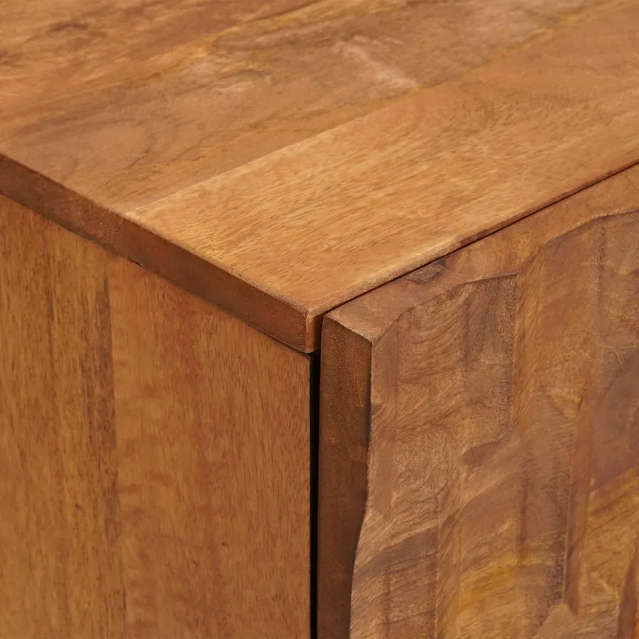 Buffet avec tiroir Finition Acacia Brun 40 x 33 x 75 cm - 6