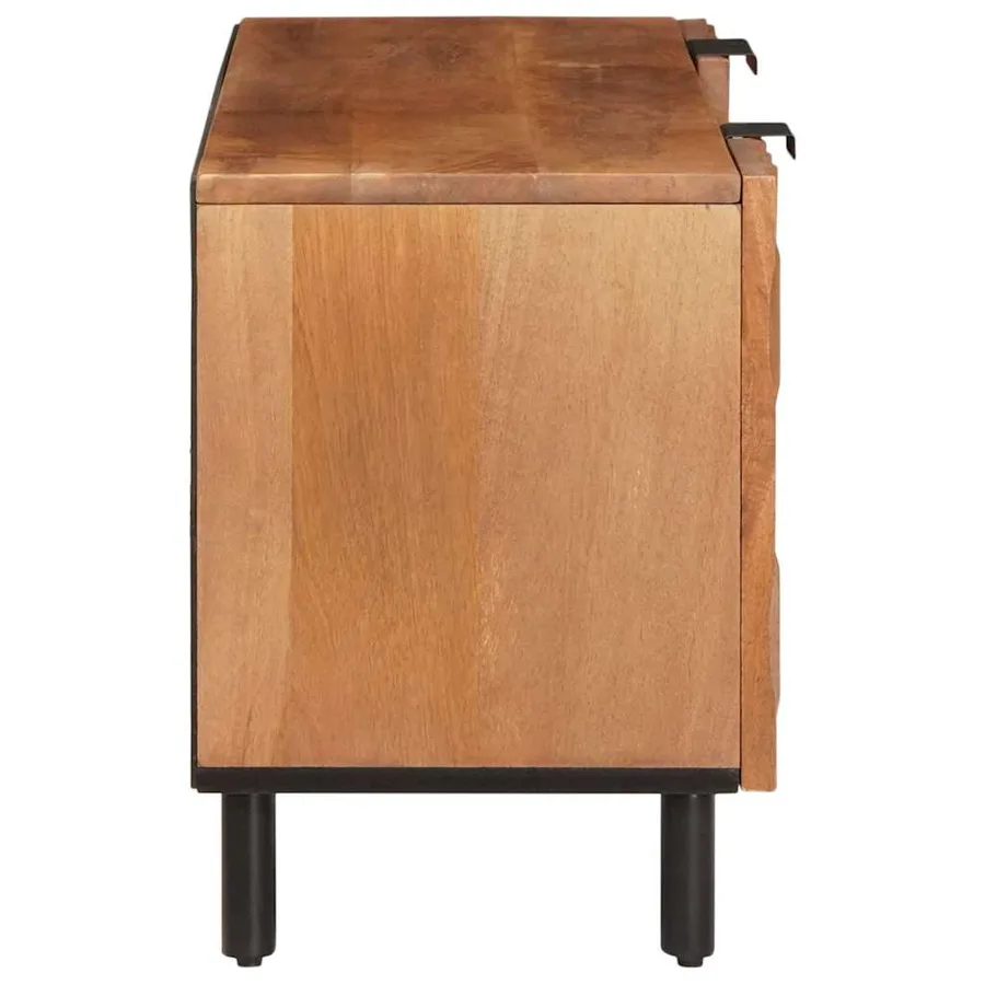Meuble TV avec étagère Finition Acacia Brun 105 x 33 x 46 cm - 4