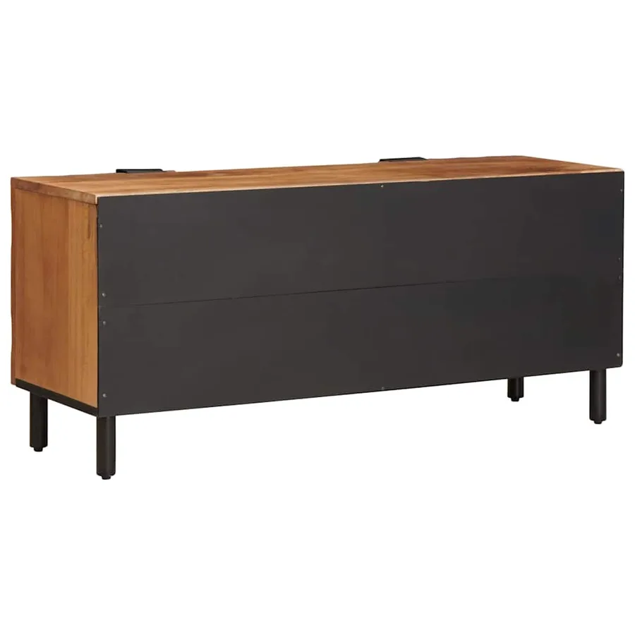 Meuble TV avec étagère Finition Acacia Brun 105 x 33 x 46 cm - 5