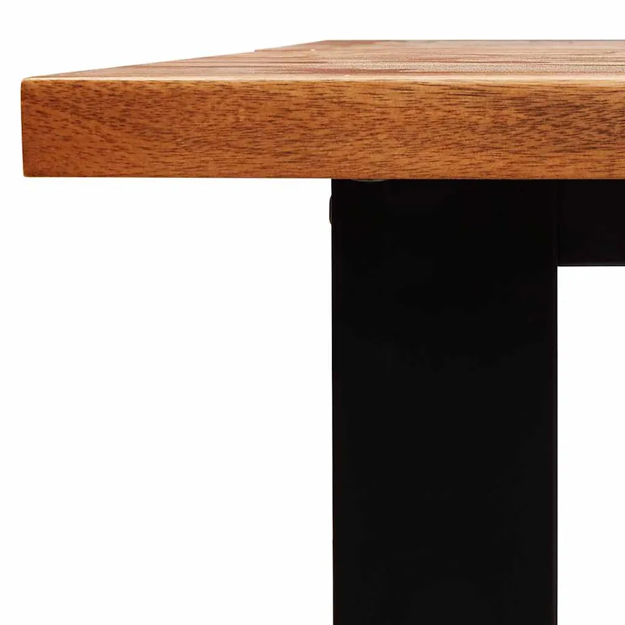Table à manger 200x90x75 cm bois d'acacia solide à bord vif - 8