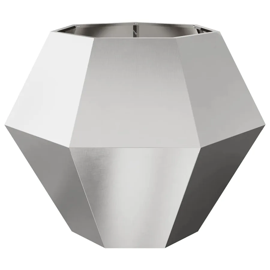 Jardinière 2 pc Argent 100 x 100 x 80 cm Acier inoxydable - 6