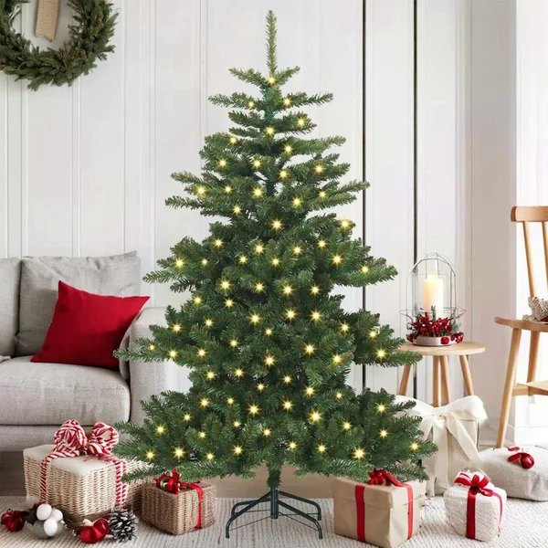 Sapin de Noël Artificiel à Branches Articulées Vert 150 cm