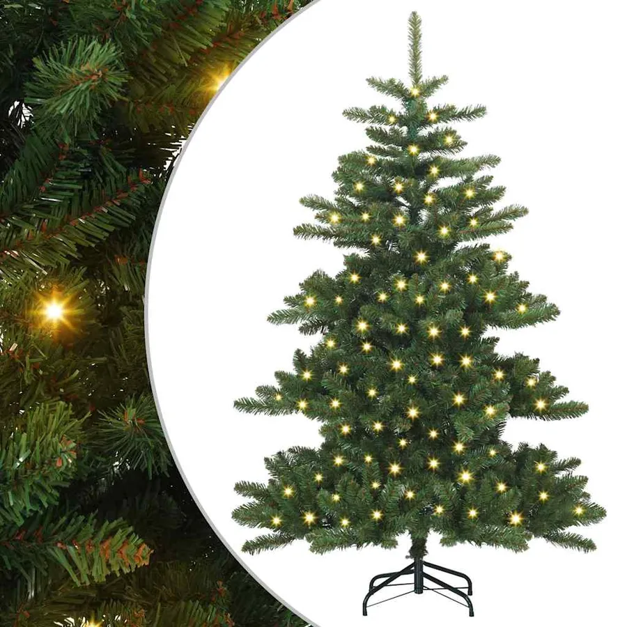 Sapin de Noël Artificiel à Branches Articulées Vert 150 cm - 2