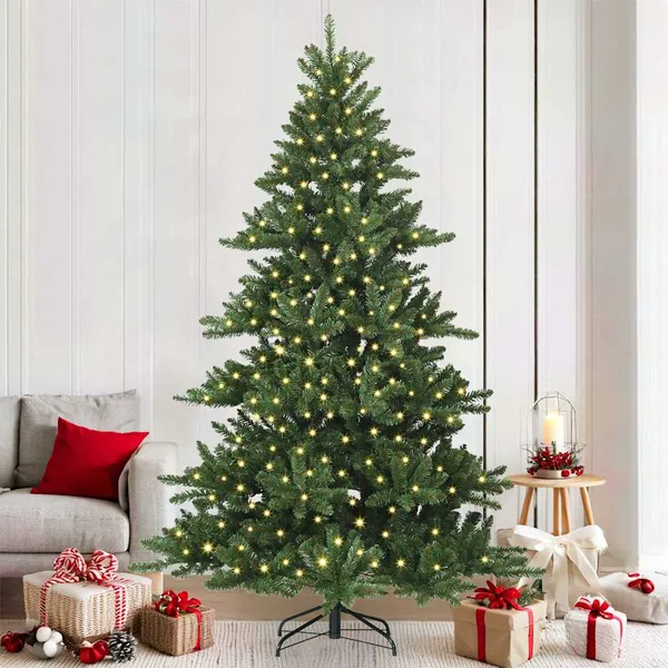 Sapin de Noël Artificiel à Branches Articulées Vert 210 cm