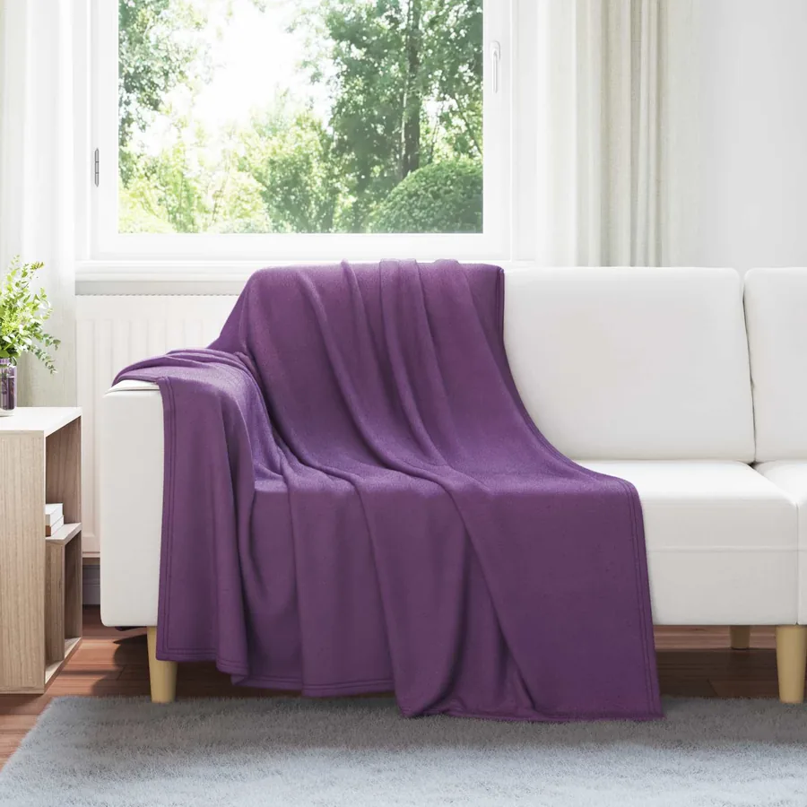 Couvertures à jeter 6 pcs Violet 200 x 150 cm Toison