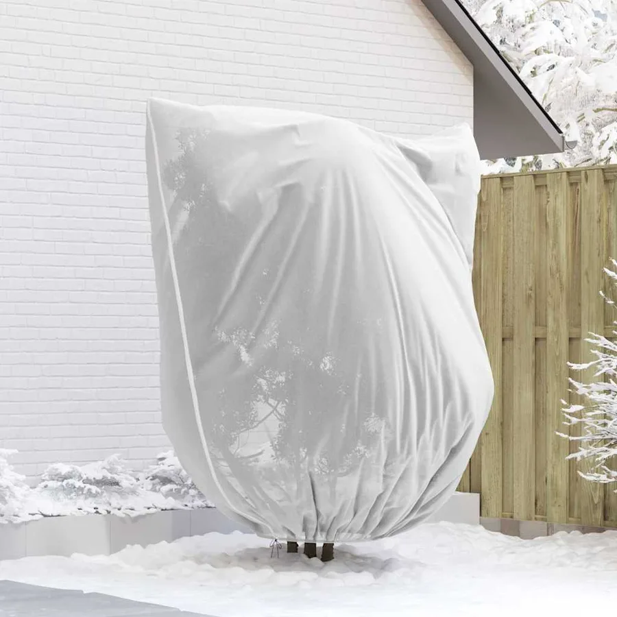 Couvercles de Fleece de Protection Anti-Gel pour Plantes Blanc - 5