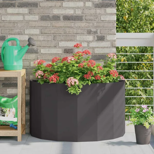 Jardinière Noir 90 x 45 x 50 cm Acier