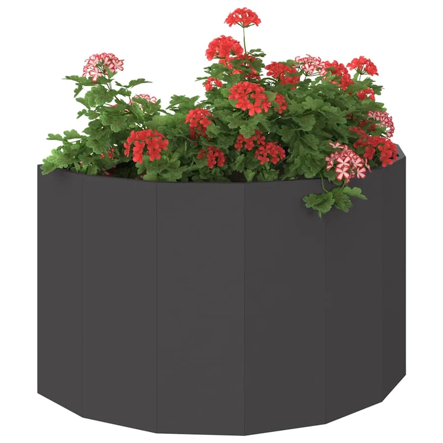 Jardinière Noir 90 x 45 x 50 cm Acier - 3