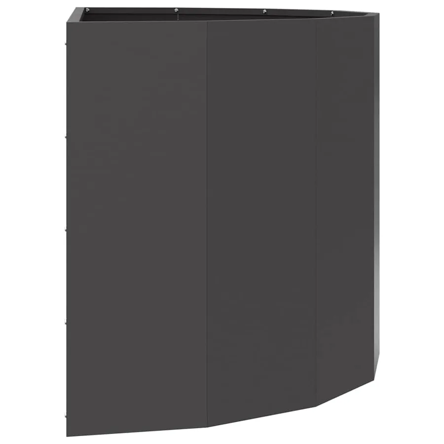 Jardinière Noir 90 x 45 x 50 cm Acier - 6