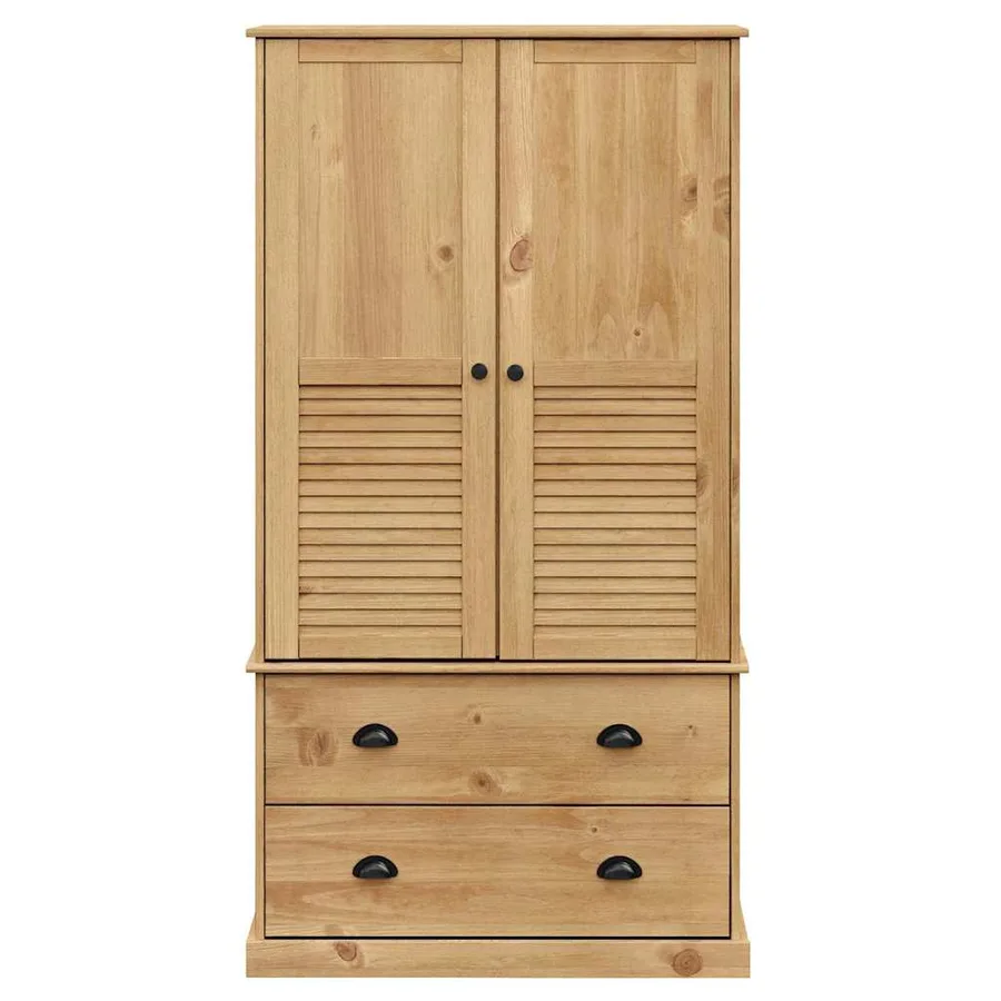 Garde-robe VIGO 90x55x170 cm bois massif de pin - 4