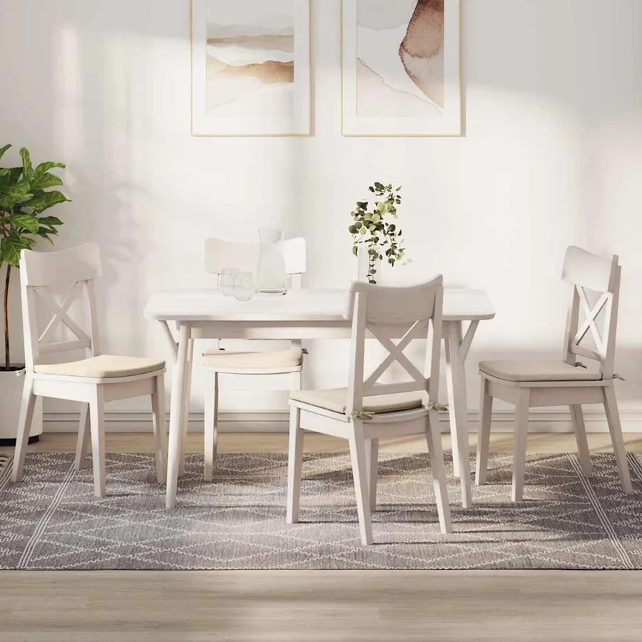 Coussins de siège 4 pcs Beige 40 x 40 x 3 cm