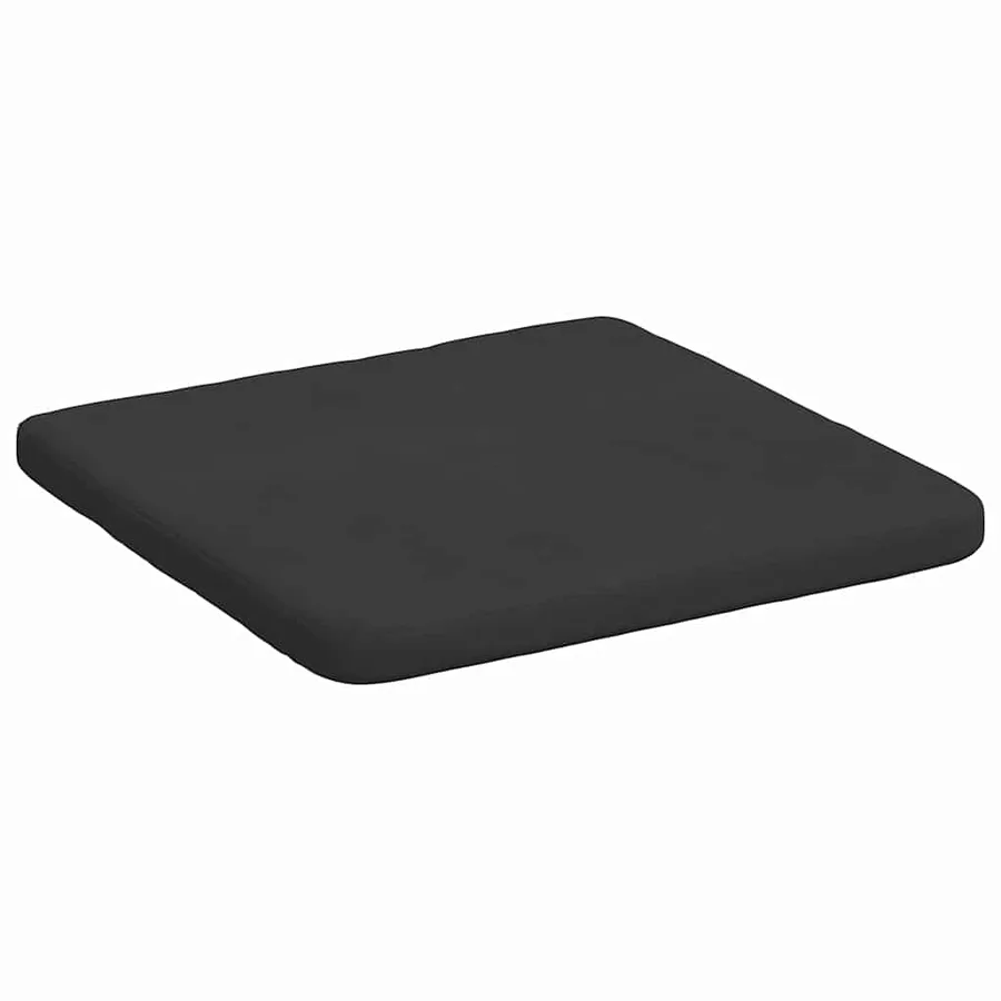 Coussins de siège 4 pcs Noir 40 x 40 x 3 cm Tissu en microfibre - 5