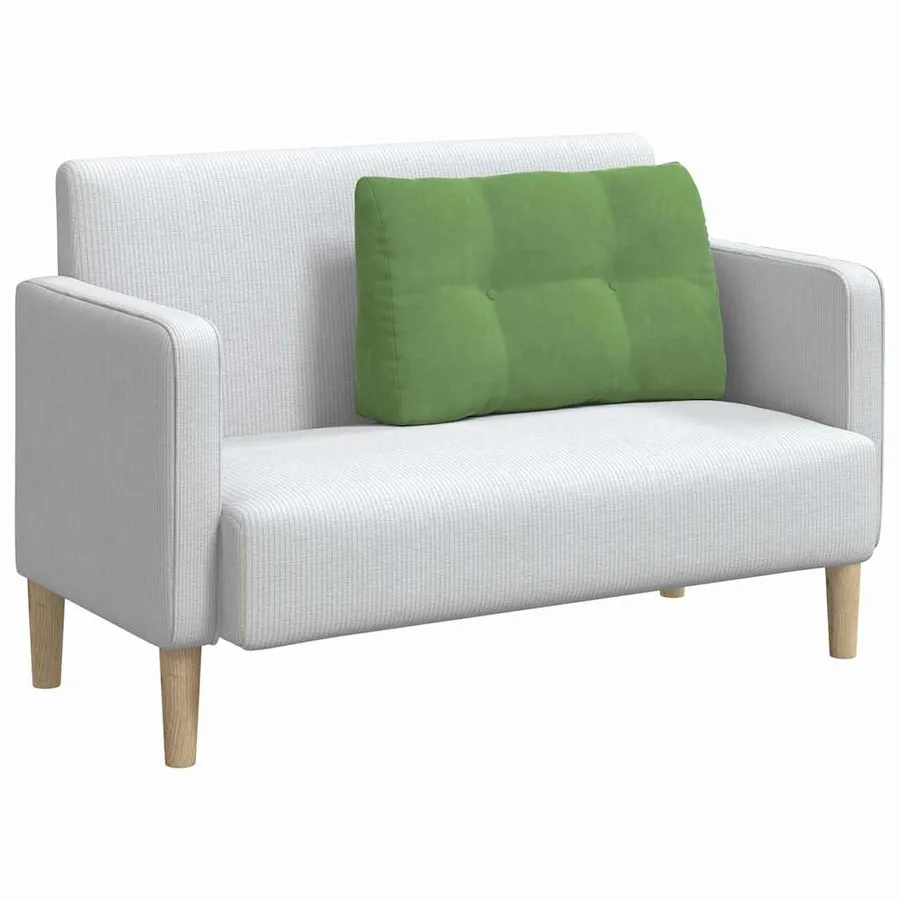 Coussin de Dos Vert clair 80 x 24 x 50 cm Velours - 3