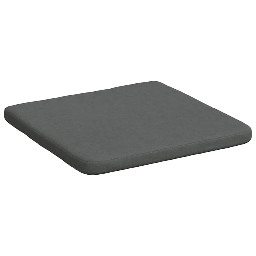 Coussins de siège 4 pcs Gris foncé 40 x 40 x 3 cm tissu - 5