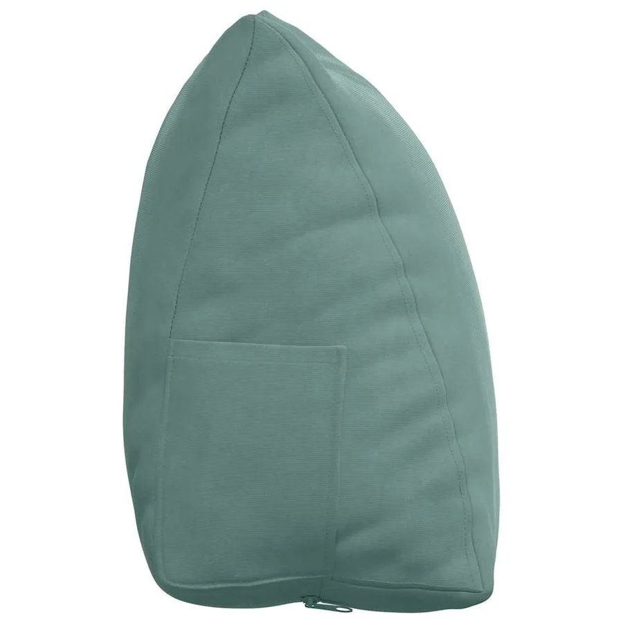 Coussin de Dos Vert Mer 45 x 20 x 35 cm Tissu en velours côtelé - 7