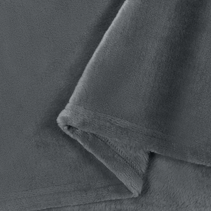 Jeté Gris foncé 130 x 150 cm Toison - 6