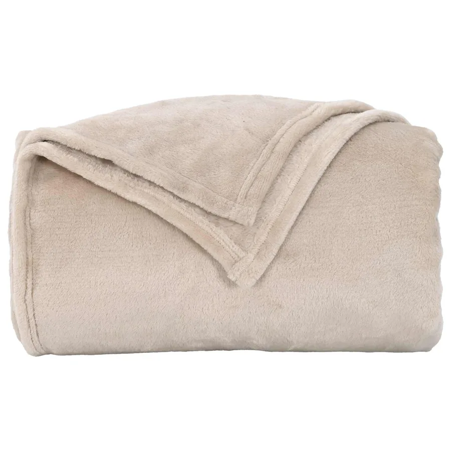 Jeté Beige 220 x 240 cm Toison - 4