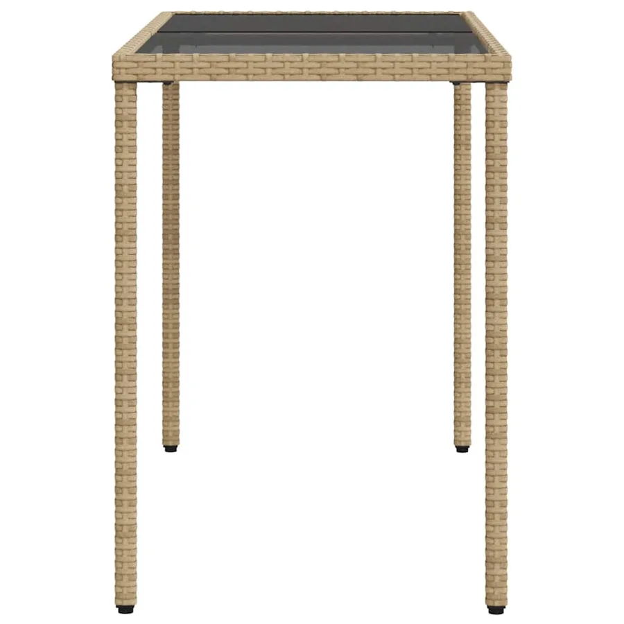 Ensemble à manger de jardin coussins 5 pcs mélange beige rotin - 10