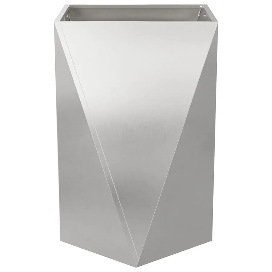 Jardinière Argent 50 x 50 x 75 cm Acier inoxydable - 5