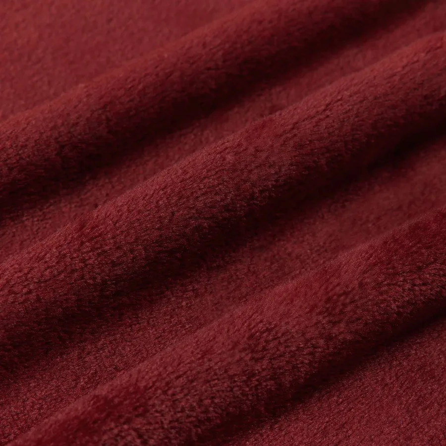 Jeté Rouge Bordeaux 150 x 200 cm Toison - 7