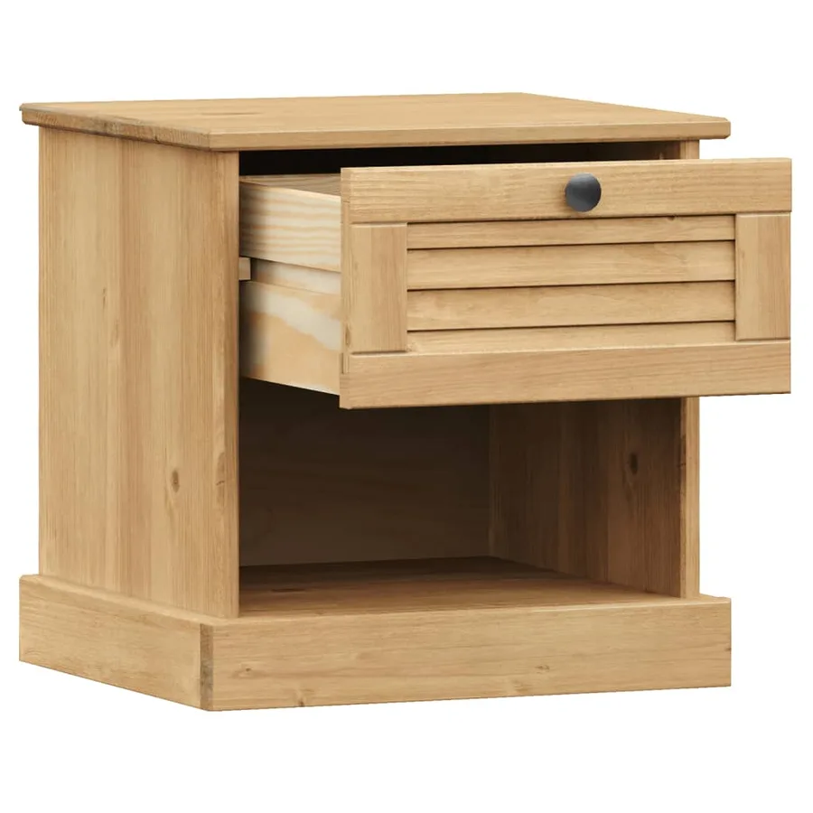 Table de chevet VIGO 42x35x42 cm bois de pin massif - 4