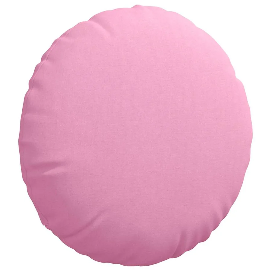 Coussins de siège 2 pcs Rose Ø80 x 29 cm tissu - 5