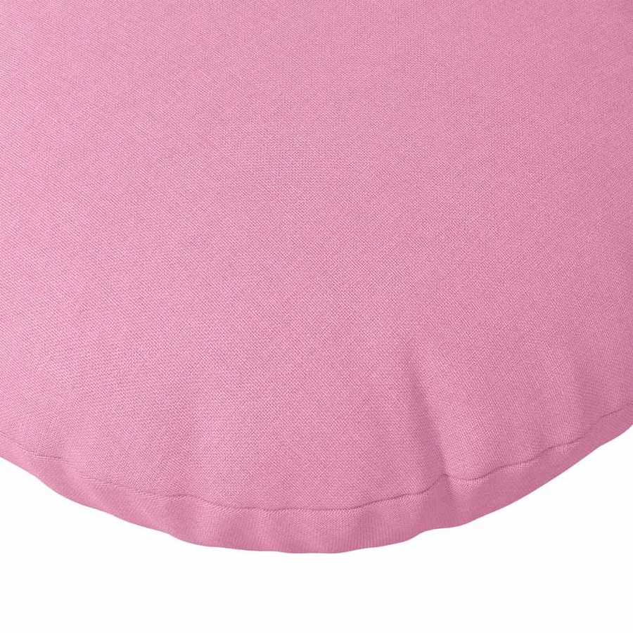 Coussins de siège 2 pcs Rose Ø80 x 29 cm tissu - 7