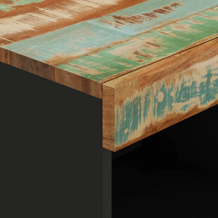 Meuble TV 85x33x43,5 cm bois massif de récupération - 6