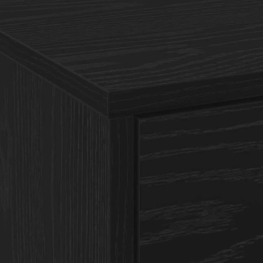 Meuble TV avec LED avec bandes LED Chêne Noir 140 x 34 x 40 cm - 8