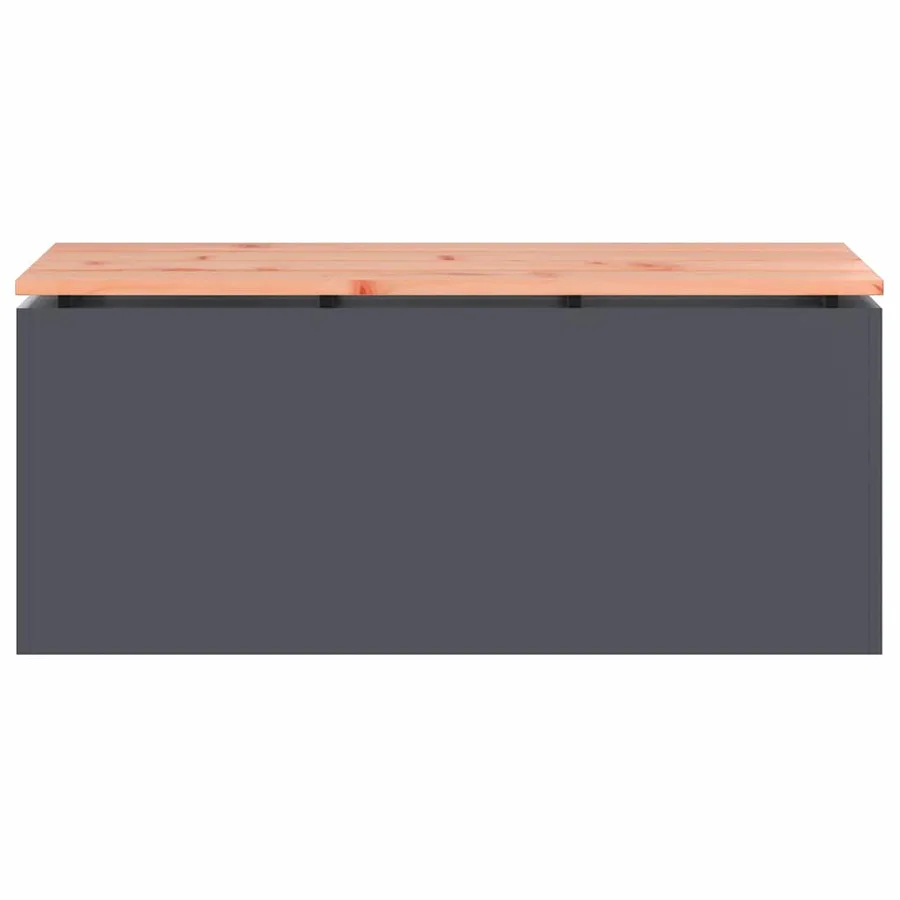 Banc de jardin Anthracite 100 x 40 x 43 cm Acier - 4
