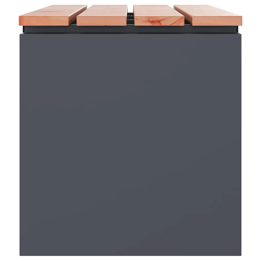 Banc de jardin Anthracite 100 x 40 x 43 cm Acier - 5