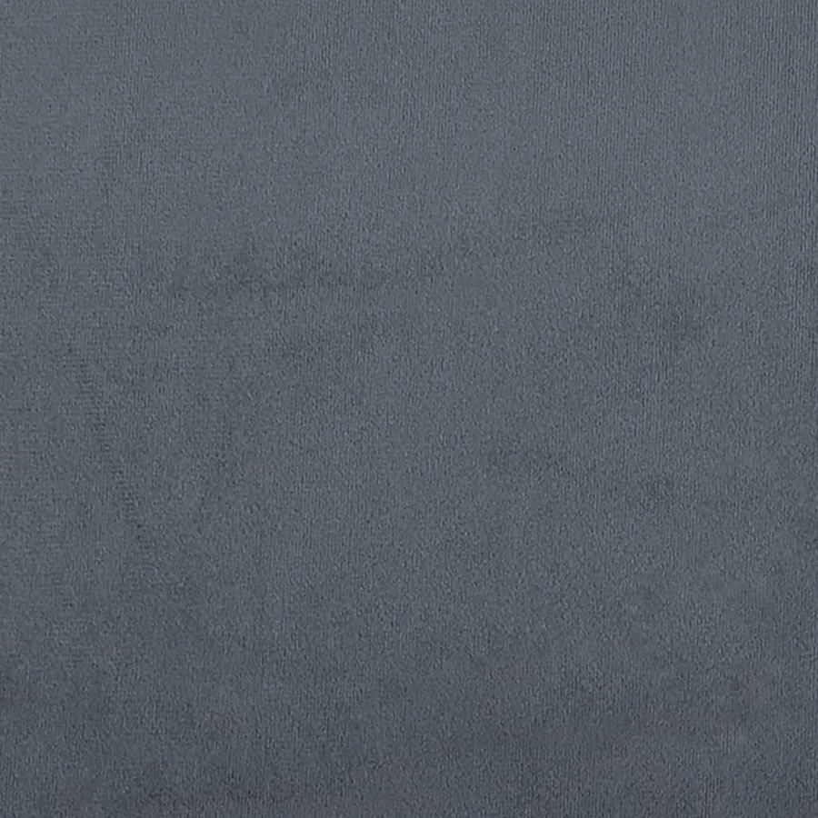 Chaise longue gris foncé velours - 8