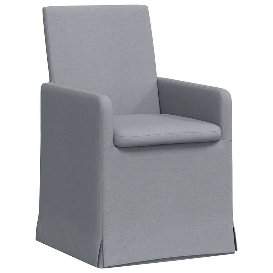 Chaises de salle à manger 2 pcs Gris clair 57 x 67 x 95 cm - 2