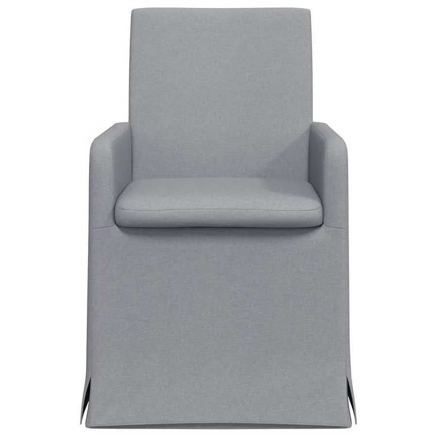 Chaises de salle à manger 2 pcs Gris clair 57 x 67 x 95 cm - 4