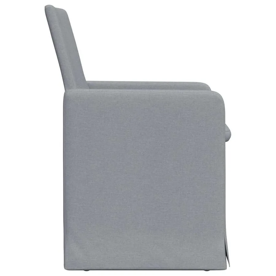 Chaises de salle à manger 2 pcs Gris clair 57 x 67 x 95 cm - 5
