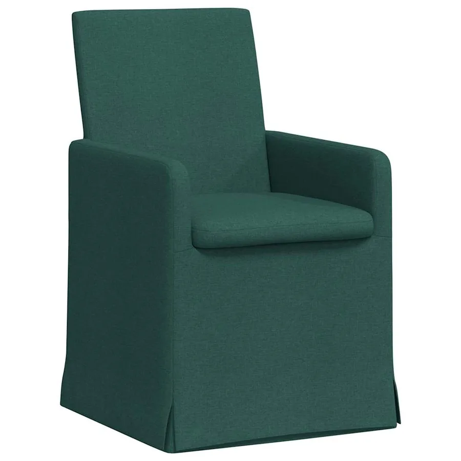 Chaises de salle à manger 2 pcs Vert foncé 57 x 67 x 95 cm - 2