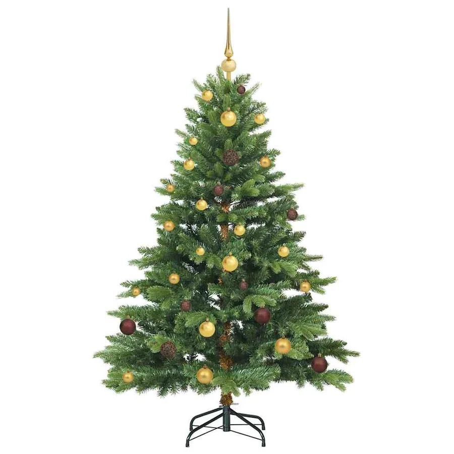 Sapin de Noël artificiel avec 150 LED Vert 150 cm PE et PVC - 4
