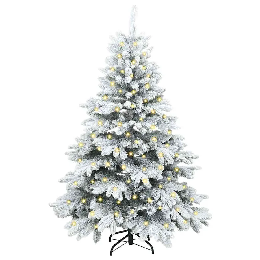 Sapin de Noël artificiel avec 150 LED Blanc 120 cm PE et PVC - 3
