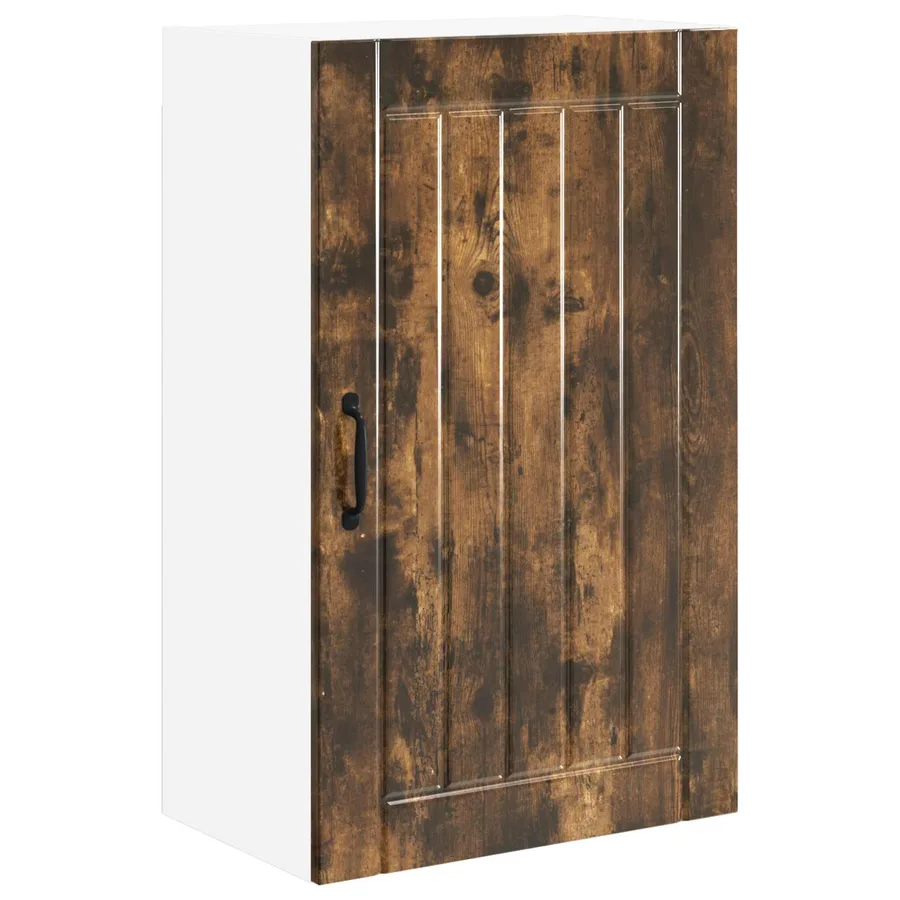 Meuble mural LUCCA Chêne fumé 50 x 31 x 80 cm Bois d'ingénierie - 2
