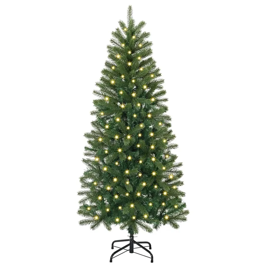 Sapin de Noël artificiel avec 150 LED Vert 120 cm PE et PVC - 3