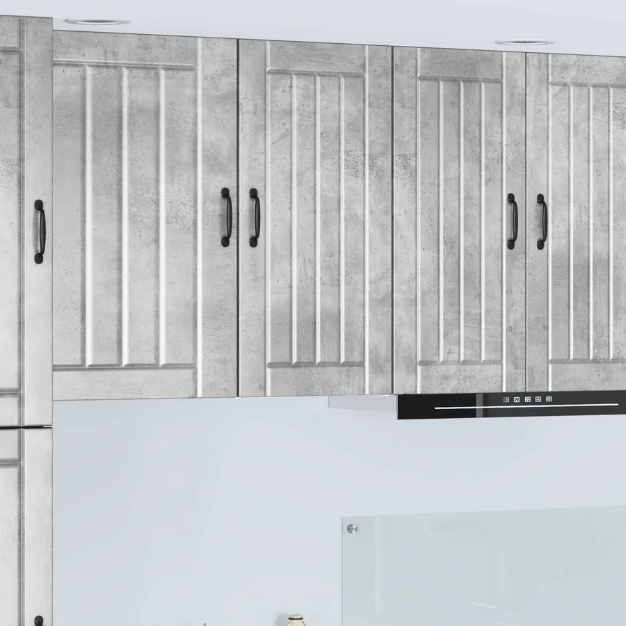 Meuble mural LUCCA Gris béton 40 x 31 x 80 cm Bois d'ingénierie