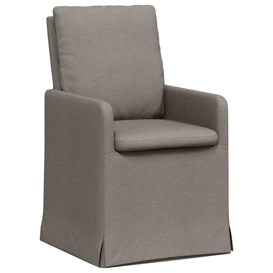Chaises de salle à manger 2 pcs Taupe 57 x 67 x 98 cm tissu - 2